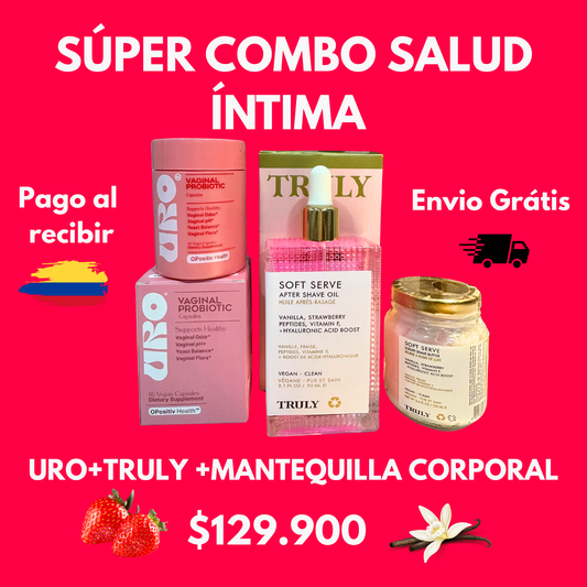 💖SÚPER COMBO SALUD ÍNTIMA! 🍓TRULY + URO + MANTEQUILLA